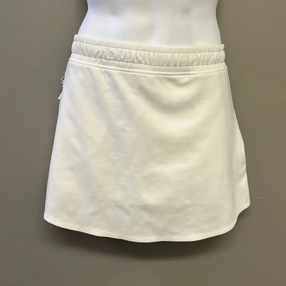 Old Navy Active Dynamic Fleece High Rise Cream A-line Skort w/ Pockets- XL